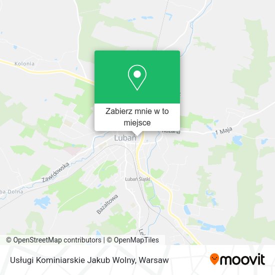 Mapa Usługi Kominiarskie Jakub Wolny