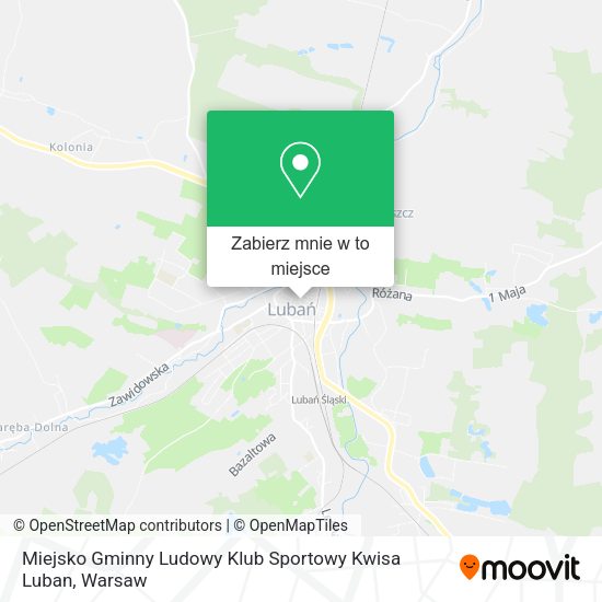 Mapa Miejsko Gminny Ludowy Klub Sportowy Kwisa Luban