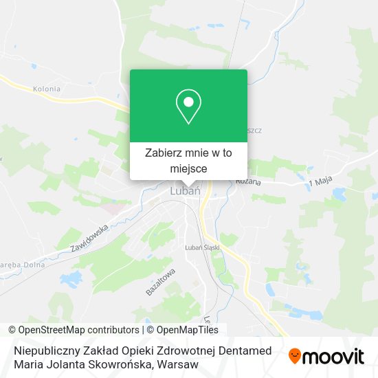 Mapa Niepubliczny Zakład Opieki Zdrowotnej Dentamed Maria Jolanta Skowrońska