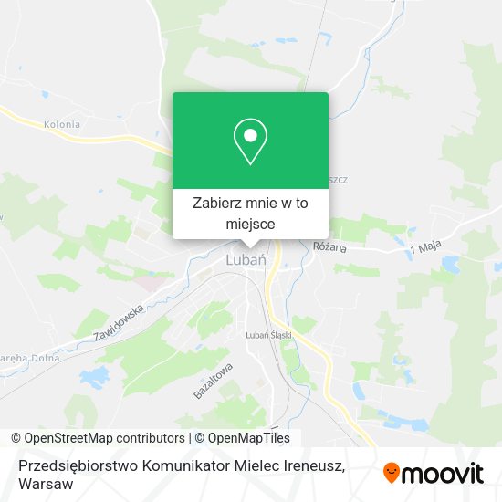 Mapa Przedsiębiorstwo Komunikator Mielec Ireneusz