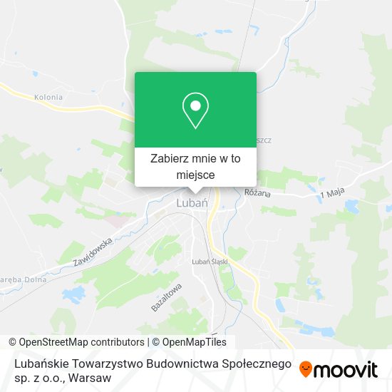 Mapa Lubańskie Towarzystwo Budownictwa Społecznego sp. z o.o.