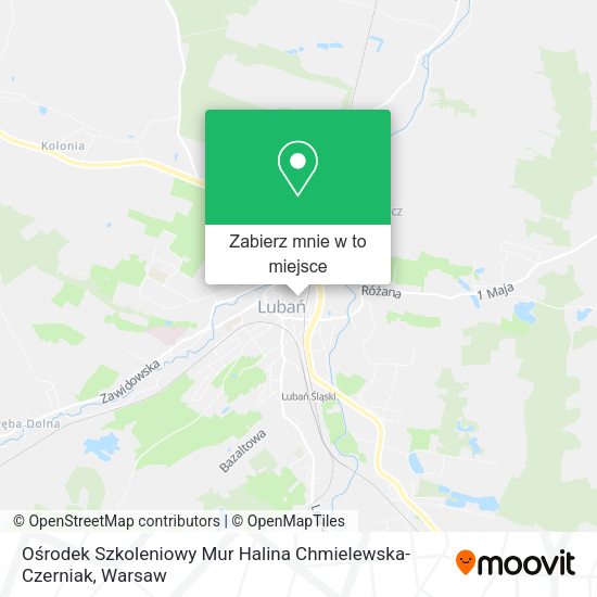 Mapa Ośrodek Szkoleniowy Mur Halina Chmielewska-Czerniak