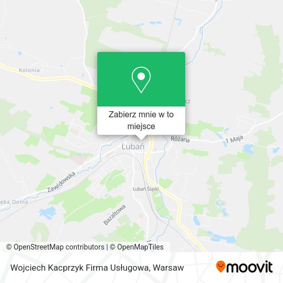 Mapa Wojciech Kacprzyk Firma Usługowa