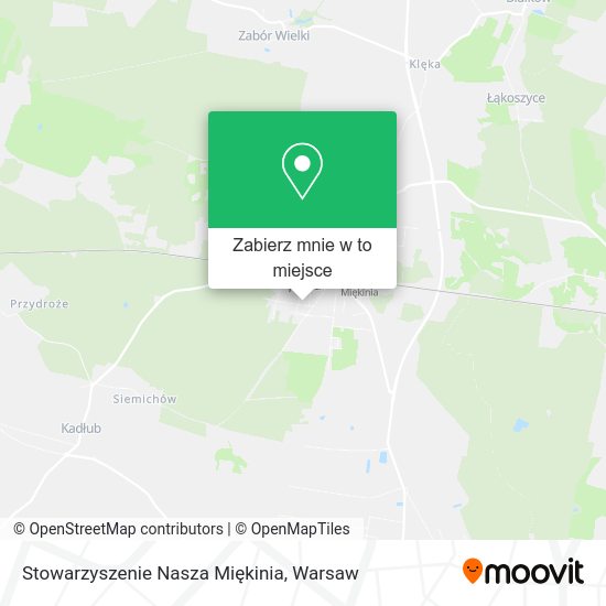 Mapa Stowarzyszenie Nasza Miękinia