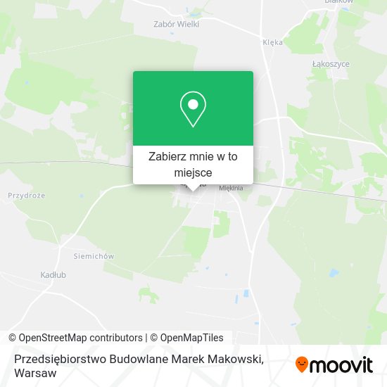 Mapa Przedsiębiorstwo Budowlane Marek Makowski