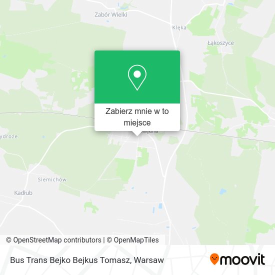 Mapa Bus Trans Bejko Bejkus Tomasz