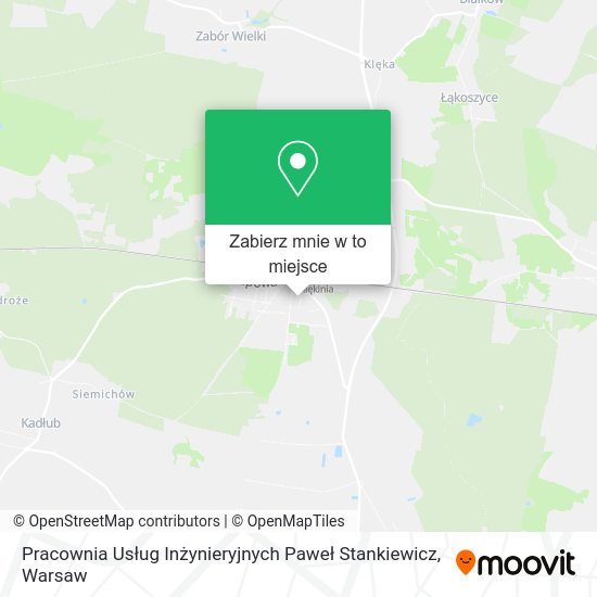 Mapa Pracownia Usług Inżynieryjnych Paweł Stankiewicz