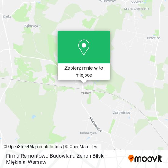 Mapa Firma Remontowo Budowlana Zenon Bilski - Miękinia