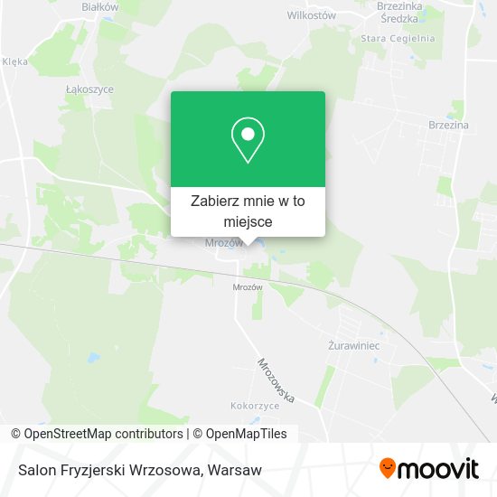 Mapa Salon Fryzjerski Wrzosowa