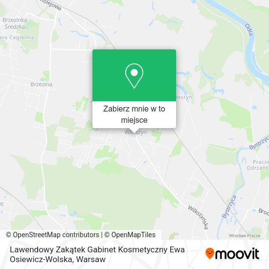 Mapa Lawendowy Zakątek Gabinet Kosmetyczny Ewa Osiewicz-Wolska