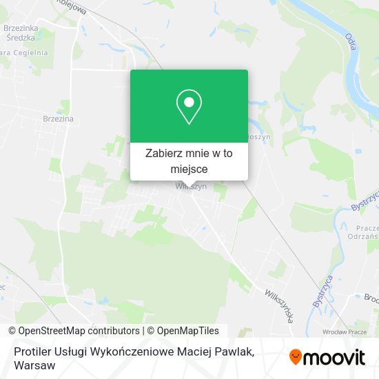 Mapa Protiler Usługi Wykończeniowe Maciej Pawlak