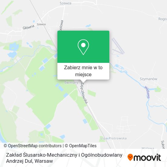 Mapa Zakład Ślusarsko-Mechaniczny i Ogólnobudowlany Andrzej Dul