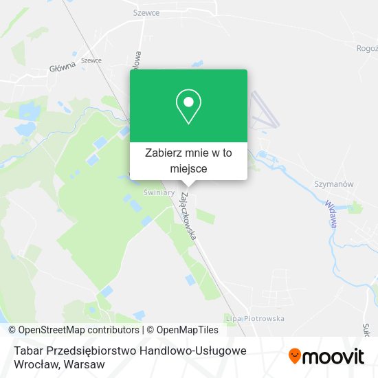 Mapa Tabar Przedsiębiorstwo Handlowo-Usługowe Wrocław