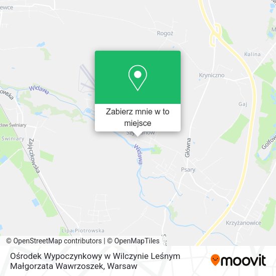 Mapa Ośrodek Wypoczynkowy w Wilczynie Leśnym Małgorzata Wawrzoszek