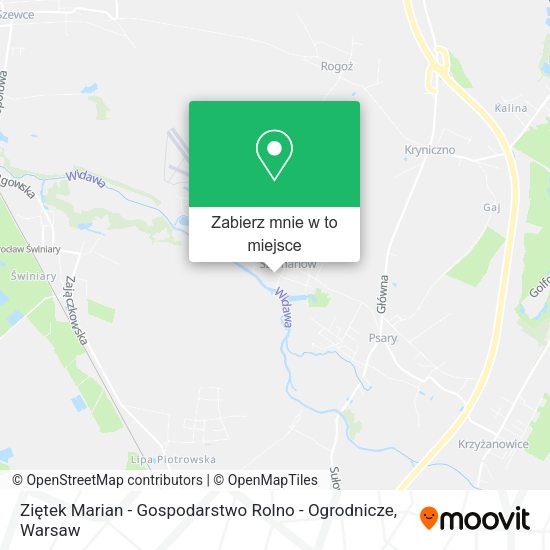 Mapa Ziętek Marian - Gospodarstwo Rolno - Ogrodnicze