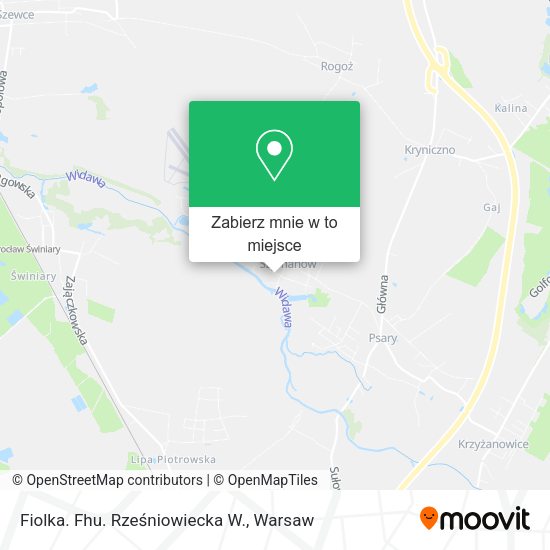 Mapa Fiolka. Fhu. Rześniowiecka W.