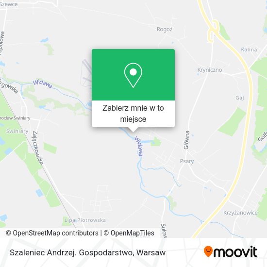 Mapa Szaleniec Andrzej. Gospodarstwo