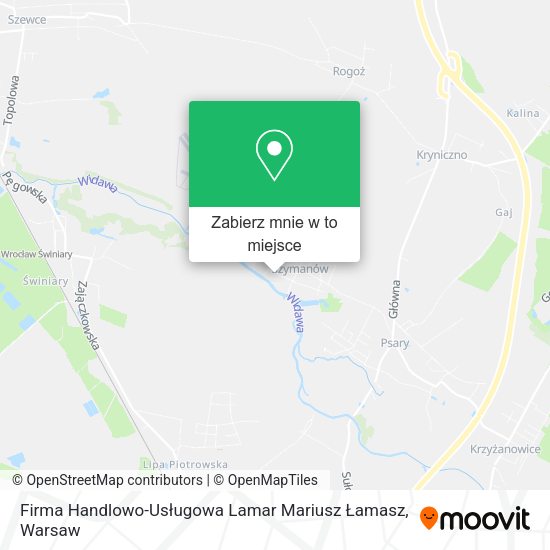 Mapa Firma Handlowo-Usługowa Lamar Mariusz Łamasz