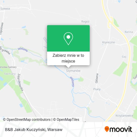 Mapa B&B Jakub Kuczyński