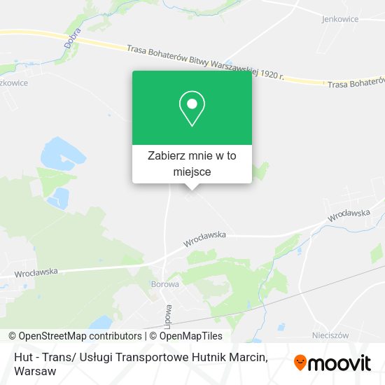 Mapa Hut - Trans/ Usługi Transportowe Hutnik Marcin