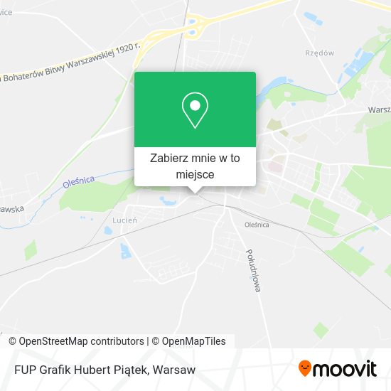 Mapa FUP Grafik Hubert Piątek