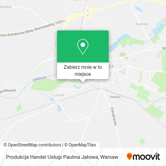 Mapa Produkcja Handel Usługi Paulina Jałowa