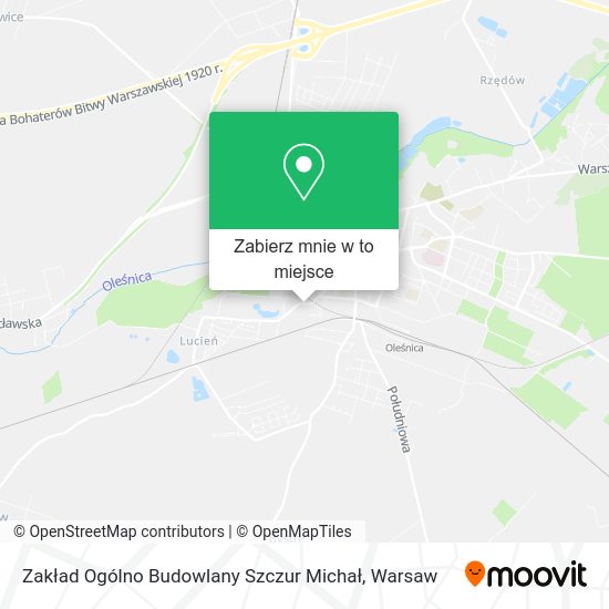 Mapa Zakład Ogólno Budowlany Szczur Michał