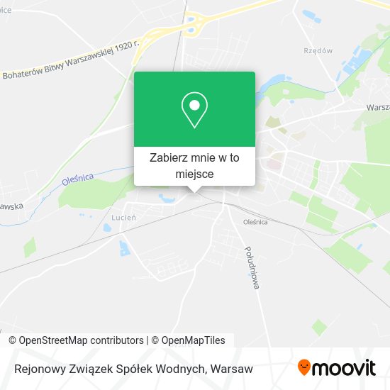 Mapa Rejonowy Związek Spółek Wodnych