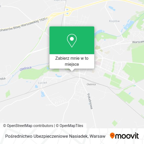 Mapa Pośrednictwo Ubezpieczeniowe Nasiadek