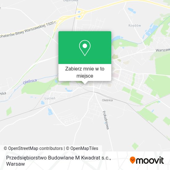 Mapa Przedsiębiorstwo Budowlane M Kwadrat s.c.