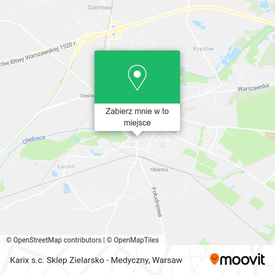 Mapa Karix s.c. Sklep Zielarsko - Medyczny