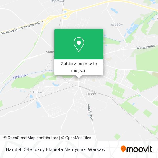 Mapa Handel Detaliczny Elzbieta Namyslak