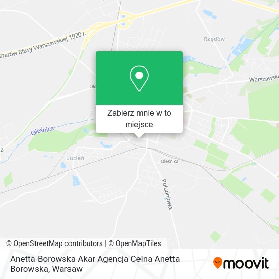 Mapa Anetta Borowska Akar Agencja Celna Anetta Borowska