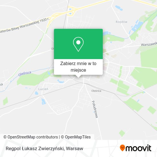 Mapa Regpol Łukasz Zwierzyński