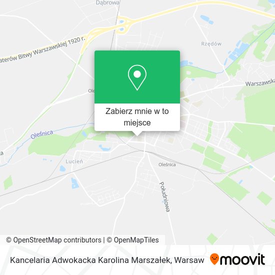 Mapa Kancelaria Adwokacka Karolina Marszałek