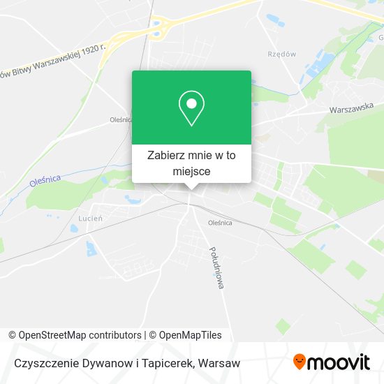 Mapa Czyszczenie Dywanow i Tapicerek