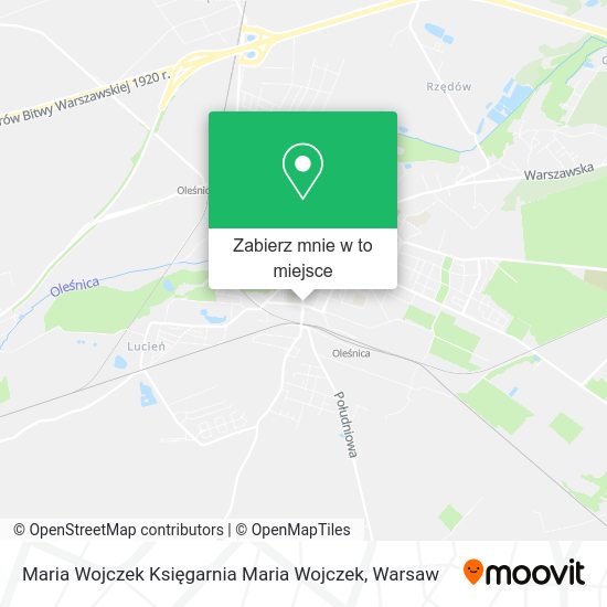 Mapa Maria Wojczek Księgarnia Maria Wojczek