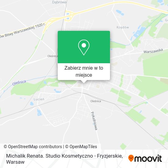 Mapa Michalik Renata. Studio Kosmetyczno - Fryzjerskie