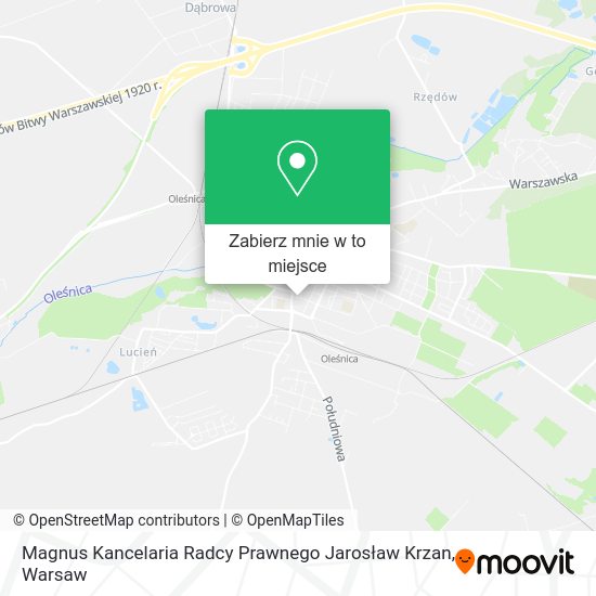 Mapa Magnus Kancelaria Radcy Prawnego Jarosław Krzan