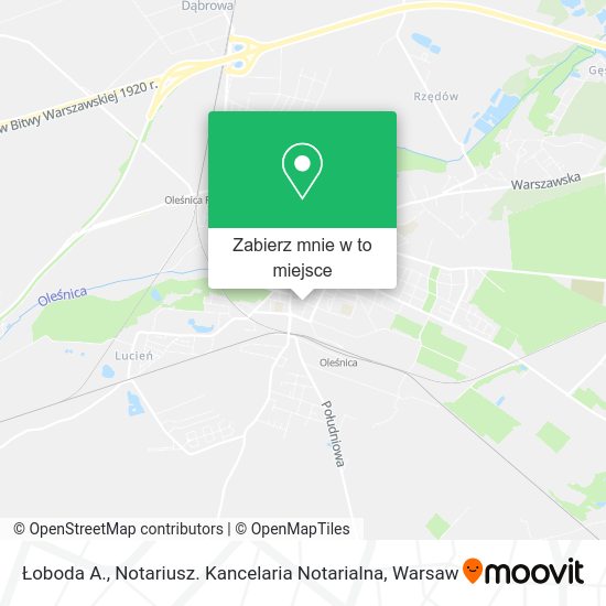 Mapa Łoboda A., Notariusz. Kancelaria Notarialna