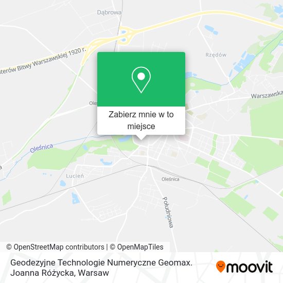 Mapa Geodezyjne Technologie Numeryczne Geomax. Joanna Różycka