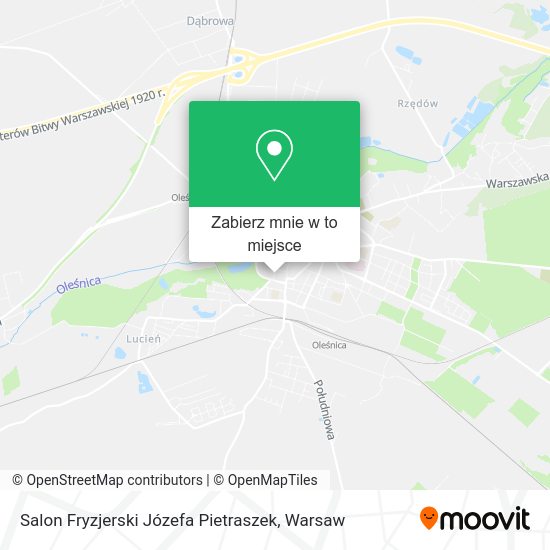 Mapa Salon Fryzjerski Józefa Pietraszek