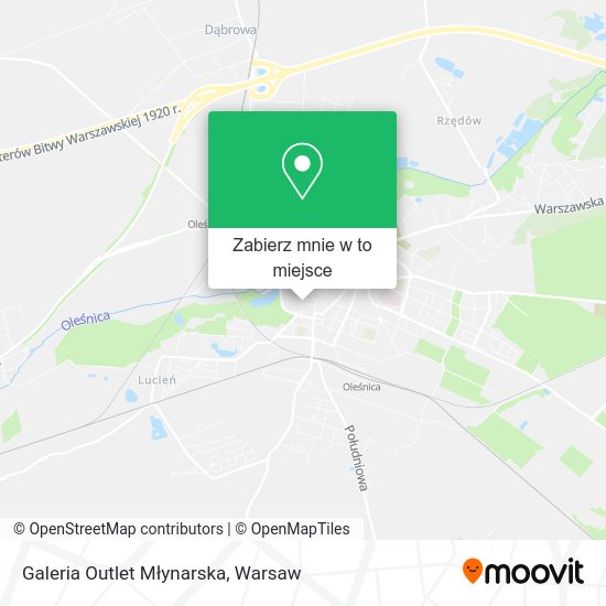 Mapa Galeria Outlet Młynarska