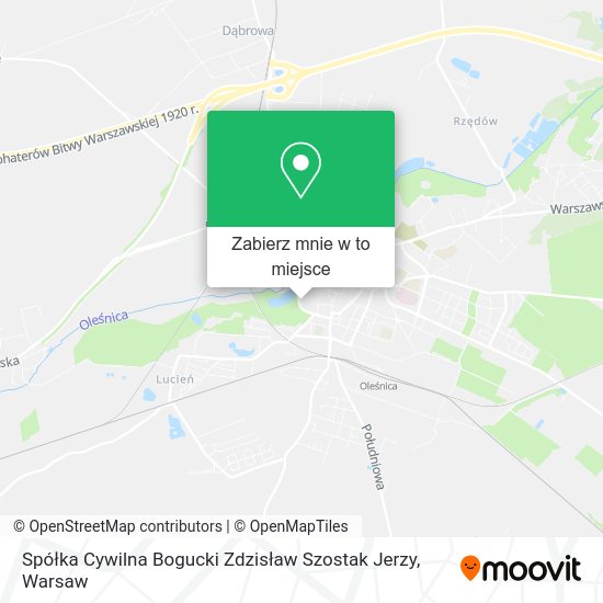 Mapa Spółka Cywilna Bogucki Zdzisław Szostak Jerzy