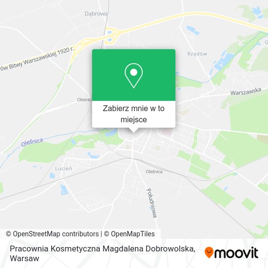 Mapa Pracownia Kosmetyczna Magdalena Dobrowolska