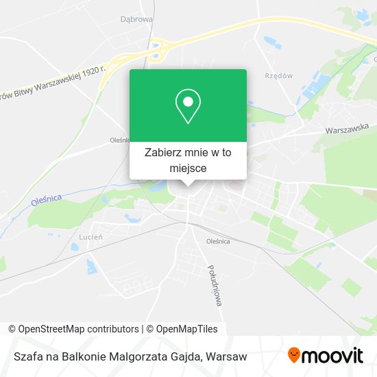 Mapa Szafa na Balkonie Malgorzata Gajda