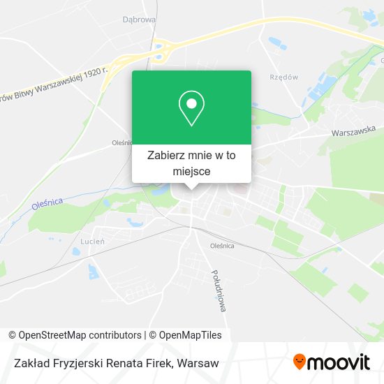 Mapa Zakład Fryzjerski Renata Firek