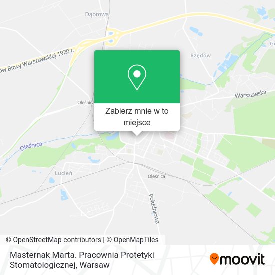 Mapa Masternak Marta. Pracownia Protetyki Stomatologicznej