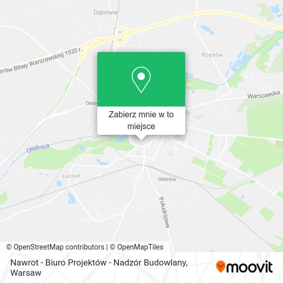 Mapa Nawrot - Biuro Projektów - Nadzór Budowlany