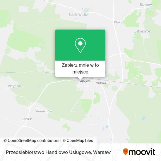 Mapa Przedsiebiorstwo Handlowo Uslugowe